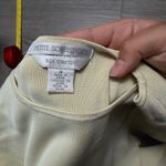 Petite Sophisticate butter yellow short sleeve tee top Photo 4