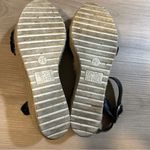 Time and Tru Women's Black Braided Wedge Sandals Size 7.5 Photo 9