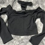 EXPRESS  off the shoulder choker cropped top Photo 1