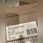 BCBGMAXAZRIA New  Black Parma Goat Leather Heeled Booties, 8.5 Photo 5