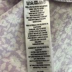 French Connection  Sheer Lilac Floral Mini Dress Size 2 Smocked Ruffle Hem NWT Photo 3