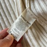 Sunday Best Aritizia | Merino Wool Cream Ribbed Crop Cardigan Size L Photo 5