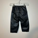 ALLSAINTS  Cora Cycling Shorts Leather Raw Hem Sz 0 Photo 1