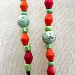 Colorful glass beaded card holder Photo 4