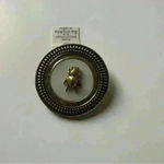 Lia Sophia  Memento PENDANT PIN BROOCH with Beetle on Mother of Pearl Gold tone Photo 2