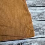 Gap Women's Basic T Tee Shirt S SM Small Golden Mustard Yellow Orange Ribbed NWT Photo 4