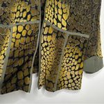 Artex Collection Crocodile Reptile Print Cardigan Blouse Size XXL Green Photo 5