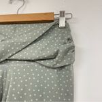 Nike  Dri Fit Green Polka Dot Ruched Cropped Running Pants Leggings M Athletic Photo 7