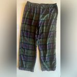 RALPH LAUREN Black Label Purple & Green Plaid Flannel Pajama Set 2 Piece Large Photo 3