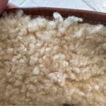 UGG  Australia Lynnea Boots size 7 Brown‎ Leather Wooden Heel Clog Shearling Photo 12