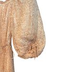 Cleobella Saige Ankle rose Pink Off-Shoulder poof sleeve ruffle Dress Soft girl Photo 4