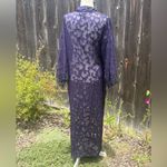 Victoria's Secret Victoria’s Secret Gold Crown Label Purple Lace Devore Duster Robe Size Medium Photo 8
