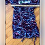 Wild Fable NWT Wild FableSz L Velour -marble ruched mini bodycon dress Photo 5
