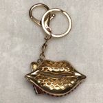 RHINESTONE LIPSTICK & LIP KEYCHAIN New Pink Photo 1