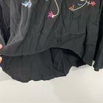 Staring At Stars NWT Black Floral Embroidered Bell Sleeve Tunic Top Size SMALL Photo 5