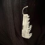 Abercrombie & Fitch Black Gauzy Crinkly Bodysuit Thong Long Sleeve Date Night XS Photo 6