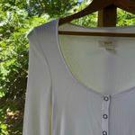 Maeve Anthropologie Square-Neck Button-Front Cardigan Top White Size XS Photo 6