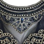 Jovani NWT  A-Line Princess Scoop Beaded Long Dress Formal Navy 21030 Size 4 Photo 10