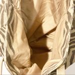 Michael Kors  Gold Metallic Zebra Animal Print Tote Bag Beach Travel Photo 2