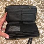 Steve Madden  Zippy Black Zip Around Organizer Wallet Photo 4