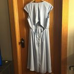 Halogen  Baby Blue Open Back Midi Dress Photo 1