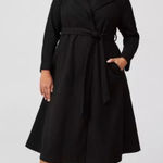 Torrid  5 Softest Tie Front Black Belted Trench Coat Flare Plus Size 5x 28 Photo 0