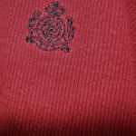 Zip Code Vintage Red Knit Sweater Collared Shirt Photo 2