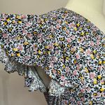 Abound  Floral Flutter Short Sleeve Mini Dress Size Small Photo 4