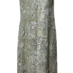 Sigrid Olsen  Green Floral Maxi Dress Size 6 Boho Beach Resort Wear Photo 0