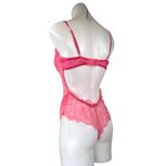 Lovers + Friends  Ariella Pink Lace Mesh Sleeveless Cami Camisole Bodysuit Top M Photo 1