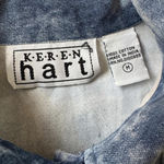 Vintage Y2K Keren Hart Relaxed Fit Cropped Denim Jacket Blue Size M Photo 6