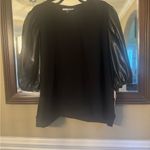 Eloquii Black Puff Sleeve Top Photo 3