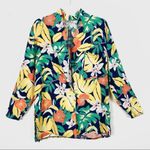Vintage 70’s Campus Casuals Bright Hawaiian Blazer Yellow Size M Photo 2