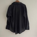 Free People  We The Free Tuxy Vibes Shirt / Black Combo Size S NWOT Photo 7