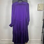 Chic Long Sleeve Purple Dress Size M Photo 3