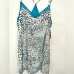 Vince Camuto 🆕  Blue Lace Animal Print Chemise Photo 2