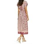 Gal Meets Glam  Liza Print Midi Dress Sz. 0 Photo 3