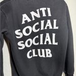 Anti Social Social Club Hoodie Size Medium Black Photo 3