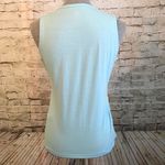 Adidas Sleeveless Three Stripe Light Blue Athletic Medium Photo 3