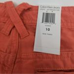Calvin Klein Womens Porcelain Rose Linen Beach Summer Shorts Size 10 Photo 9