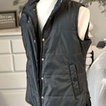 True Craft Puffer Vest Jacket Charcoal Gray Snaps Zip Ski Womens Medium Photo 4