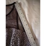 Sachin + Babi Short Dress Sleeveless Red Black Tweed Mesh Vegan Leather… Photo 15