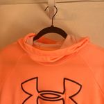 Under Armour  Womens Neon Orange Loose Fit Hoodie Sweatshirt Size M Fleece Interi Photo 6