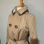 Michael Kors Khaki Trench Coat Belted Jacket Photo 2