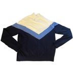 Aerie Offline Colorblock Mock Neck Sweater Pullover Blue White Womens L Cozy Size undefined Photo 9
