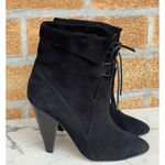 Veronica Beard  "Hawthorne" Black Suede Booties 38 Photo 0