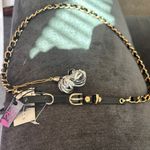 Elegant Black and Gold Chain Belt Photo 0