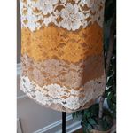 Entro  Shift Dress Womens Small Multi Floral Lace Overlay Halter Neck Sleeveless Photo 9