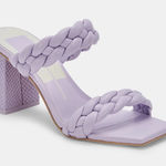 DV by Dolce Vit MOVING SALE Dolce Vita Paily Braided Lilac Purple Leather Block Sandal Heels Photo 0