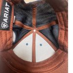 Ariat SnapBack Cap Brown Blue Cactus Print Adjustable Casual Trucker Hat Womens Photo 3